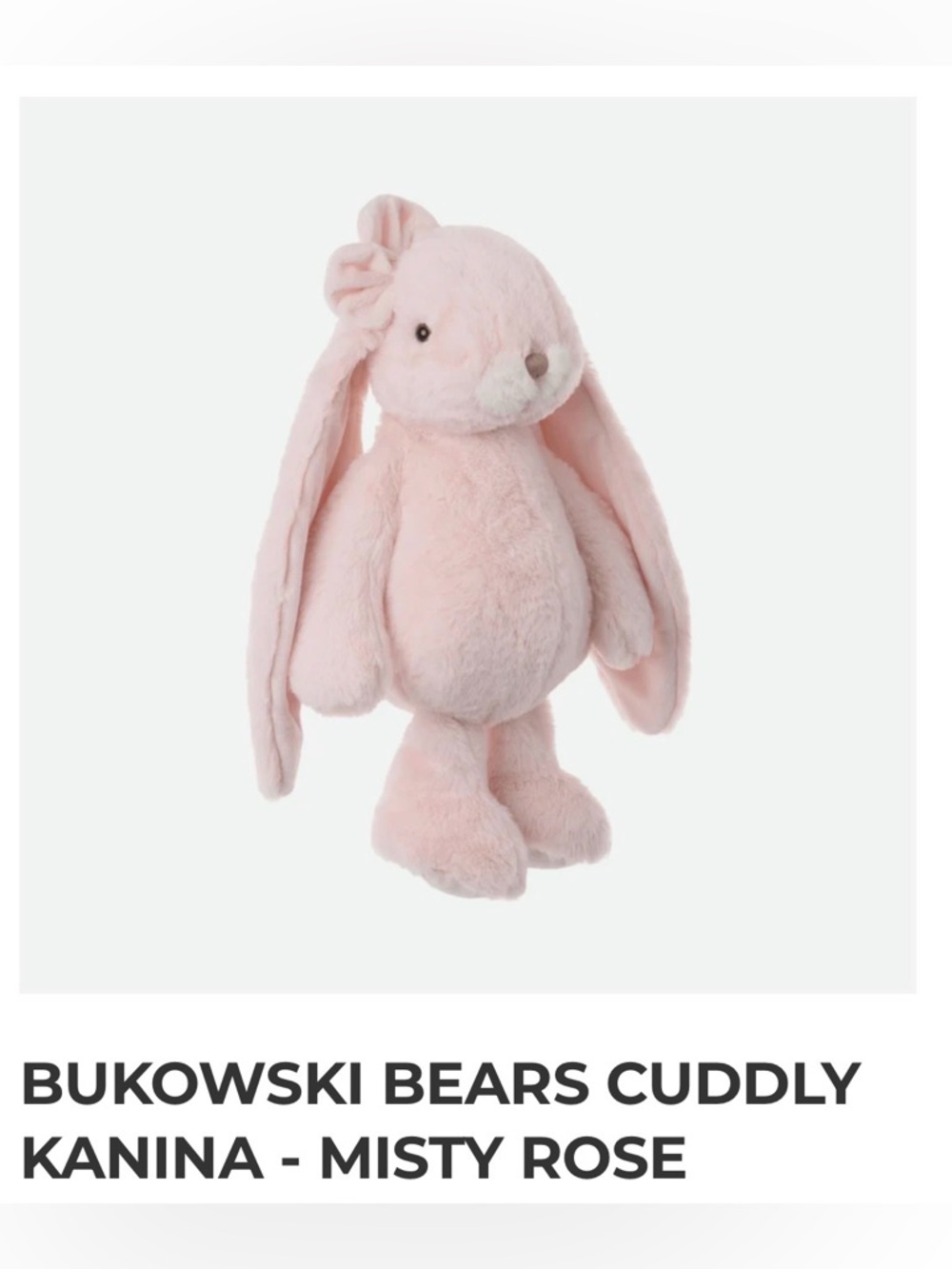 BUKOWSKI BEARS CUDDLY KANINA -‎ MISTY ROSE 12”